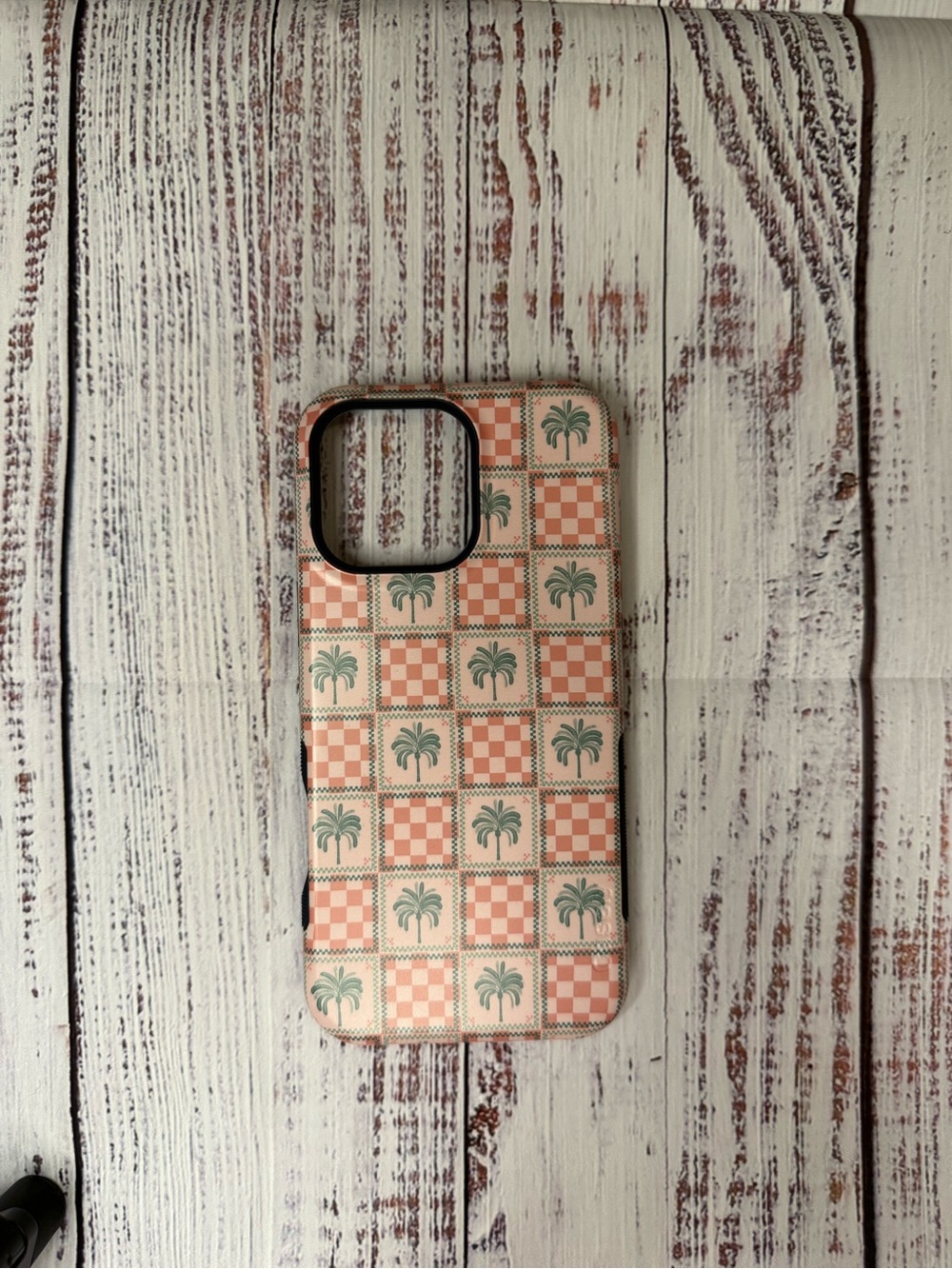 Casely Pink Palm Checker iPhone 16 Pro Max Case